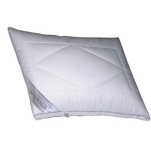Sannwald Stegkissen Kopfkissen mit daunenweicher Füllung 80x80 cm Cover