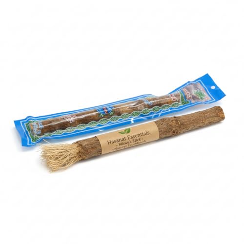 Hasanat Essentials Miswak Stick Natural Toothbrush from Salvadora Persica Tree