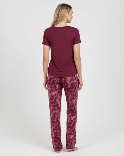 2 Pack: Women’s Pajama Set Super-Soft Short & Long Sleeve Top With Pants (Available In Plus Size)