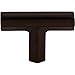 Top Knobs TK790ORB Serene Collection 1-3/4" Lydia T Shape Knob, Oil Rubbed Bronze