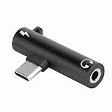 OEBUAFI Adaptateur 2 en 1 TypeC vers 3,5 Mm pour LeEco Le 2 Pro, Moto Z Force - Conception Légère et Portable (BLACK) OEBUAFI Adaptateur 2 en 1 TypeC vers 3,5 Mm pour LeEco Le 2 Pro, Moto Z Force - Conception Légère et Portable (BLACK)