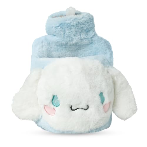 Cinnamoroll Hot Water Bag with Cinnamoroll Plush Cover Refillable Anti-leakage PVC Period Pain Relief, Relieve Cramp, Back Pain