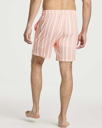 Real Essentials 3 Pack: Men's 7" 2 in 1 Swim Trunks with Compression Liner - Quick Dry Bathing Suit Swimwear Board Shorts4