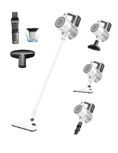 VersLife S6 Aspirateur Balai sans Fil, Aspirateur sans Fil Puissant 30Kpa avec 35 Min d'Autonomie, 4...