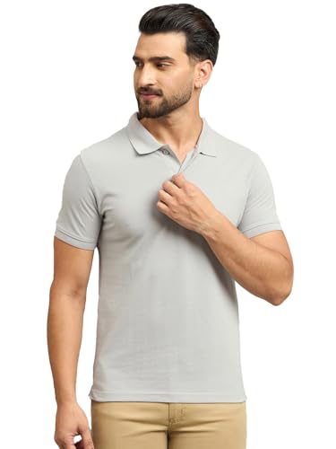 Image of Men's Half Sleeve Solid Cotton Polo T-Shirt | Premium Soft Fabric