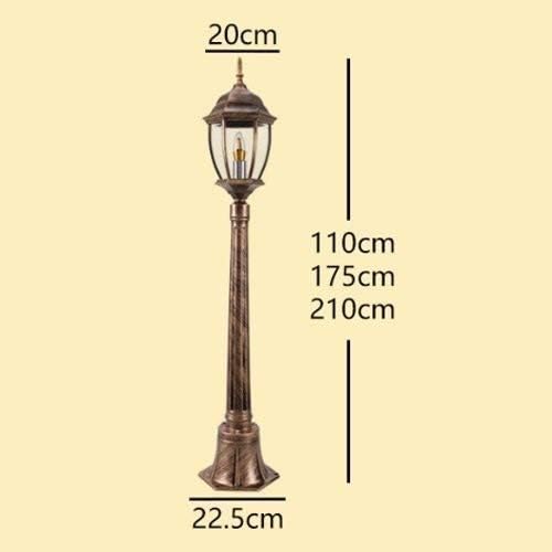 GUOCC Creative Landscape Street Lights High European Style Lawn Lights Grass Lights Aluminum Villa Waterproof Outdoor Garden Lights E27 Stigma Floor Lamp Post Porch Patio Pillar Light Lights Fixture photo 3