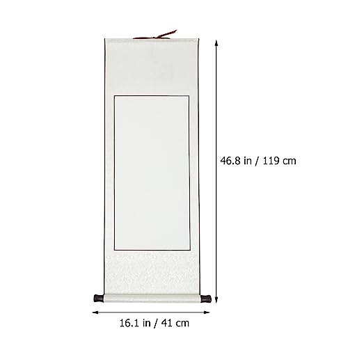 Scroll Empty Papyrus Roll for Writing Scroll Paper Calligraphy Paper Papyrus Roll Chinese Calligraphy Scroll Wall Hanging Chinese Paper Rolls for Painting 119 cm - Image 2