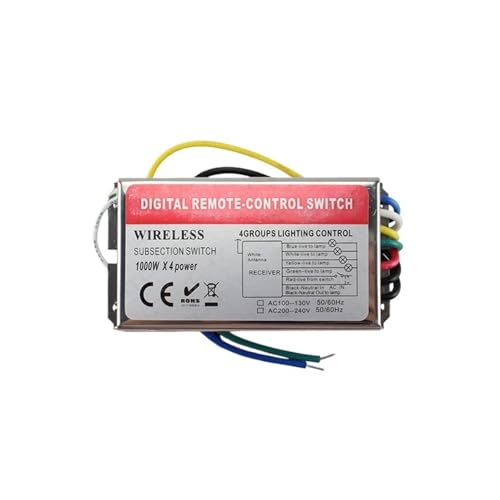 Télécommande 220V longue distance pour piloter 4 zones de lampes LED - 2