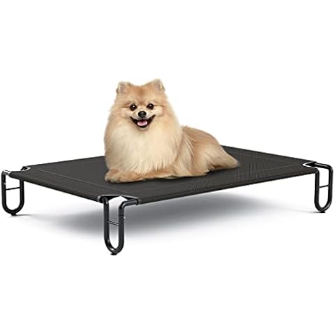 KORIMEFA Raised Dog Bed Portable Elevated Cooling Dog Bed with Waterproof Mesh for Dogs Cats Chew Resistant Indoor and Outdoor Use Dog Cot for Travel and Camping Cover