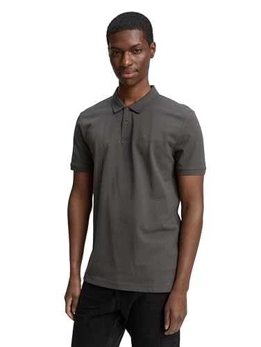 TOM TAILOR Denim Herren 1045587 Poloshirt, 35804 - Ash Grey, XL EU