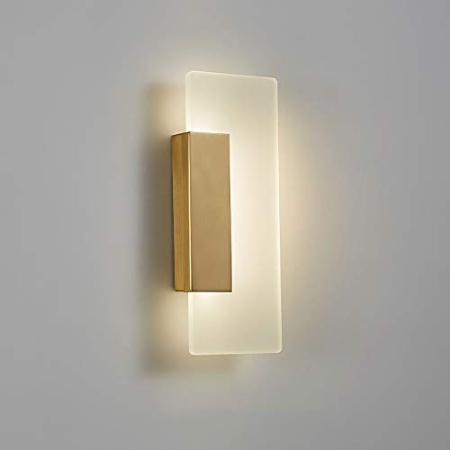 Applique murale LED en cuivre luminaire dore de decoration salon