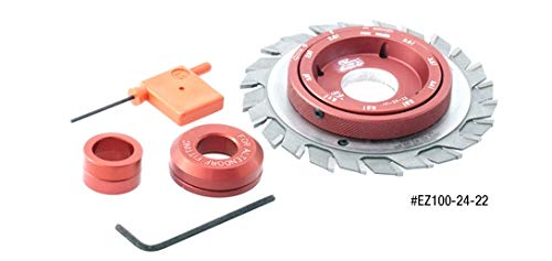 Amana Tool - EZ120-24-20 EZ Dial Adustable Scoring Set - Shim Free 120mm Dia x 24T 20mm BO
