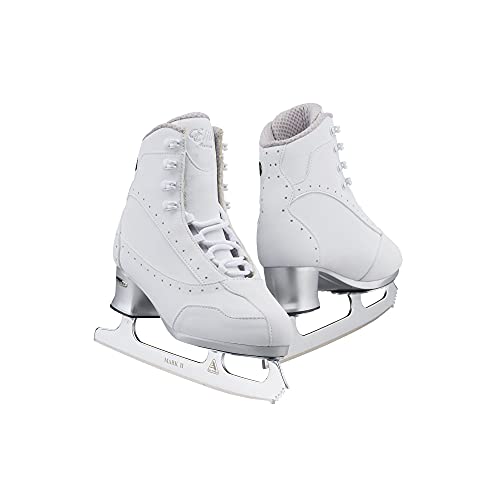 Jackson Ultima Softec Elite Womens/Girls Figure Ice Skates - Womens Size 10, White, (ST7200.WH.100)