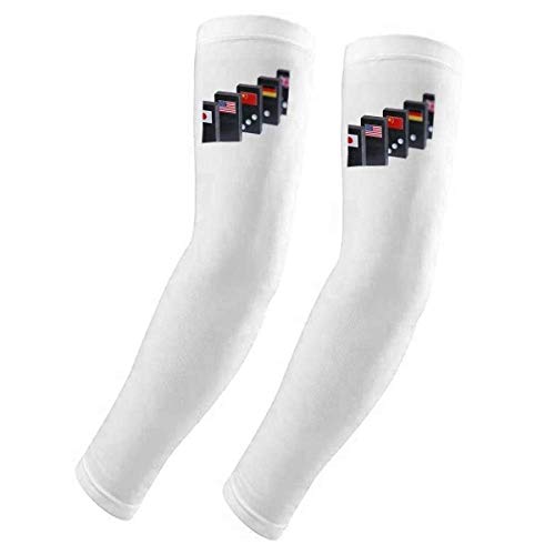 Gants de protection UV longs contre les coups de soleil motif Pai Gow dé de jeu