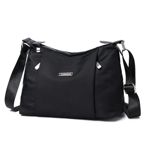 JUDYPAO Ladies Handbag Multi-Pocket Lightweight Women Crossbody Bag Waterproof Nylon Shoulder Messenger Large Capacity