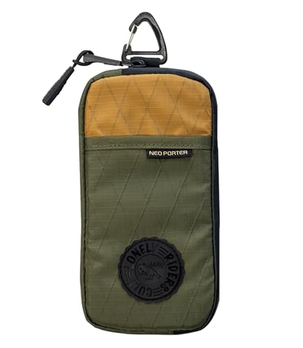 MUGI Mobility iOdZ Funda Móvil Impermeable Ciclismo Cremallera Sellada Accesorios Cartera Teléfono Bici Maillot Bicicleta Estuche Acolchado Nylon Antirayaduras Tamaño Universal 17x9x1cm 75g (Verde)
