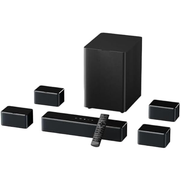 Soundbar 7.1 Z Systemem Dźwięku Przestrzennego Dolby Atmos Do Telewizora, 4 Przewodowe Głośniki Przestrzenne Wszechstronne MożLiwośCi PodłąCzenia(Poseidon D80)