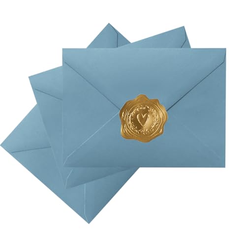 Sobres A6 azul polvoriento para solucionar el envío de invitaciones de fiesta y fotos