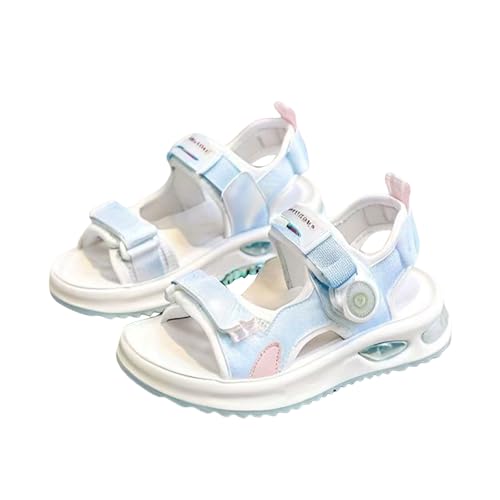 IWIHMIV Girls Open Toe Sports Sandals Summer Water Shoes Comfortable Lightweight Non Slip Beach Sandals for Kids2