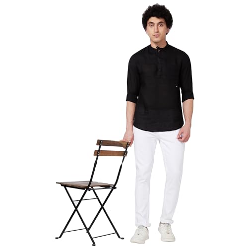 Image of Spykar Men's Regular Fit N /A Full Sleeve Solid Casual Shirts