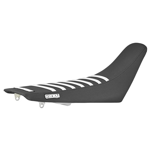 Enjoy Mfg Seat Cover - Compatible Fit for Yamaha TTR 230 TTR230 - All Black/White Ribs #97