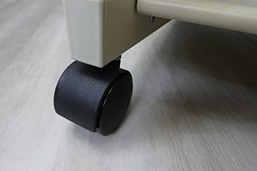 Shepherd Hardware 9733 Rodízio para cadeira de escritório de 5 polegadas, roda dupla, diâmetro da ha