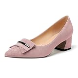 CARACTÉRISTIQUES : Talon en bloc, bout pointu, escarpins à talon bas, chaussures à enfiler.