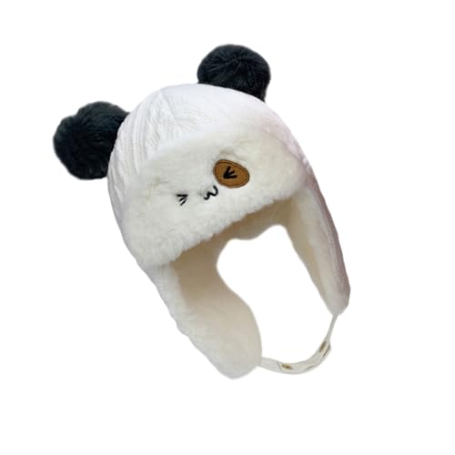 Boy Girl Boy Hat Winter Hat Earflaps Thunder Cap Beanie Comfortable Stylish White