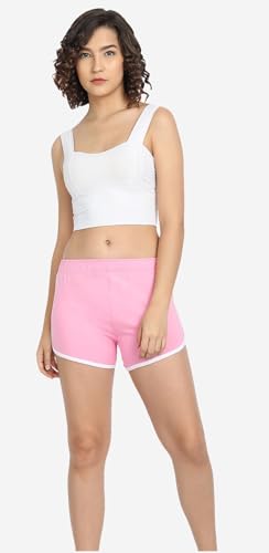 Image of ICEDIVE Women's High Coverage Super Combed Cotton Elastane Stretch Mid Waist Shorties