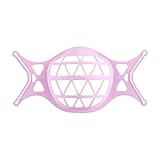 OEUVREBY Silikon-3D-Maskenhalterung, schützt Lippenstift für kühle Maske, mehr Platz, wiederverwendbar, Rosa