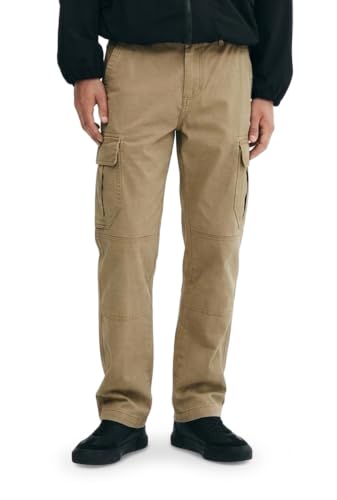 Image of Lymio Men Cargo | Cotton Cargo Pants for Men | Regular Fit High Rise Solid Pants (117-120)