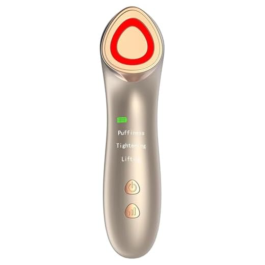 Radio Frequency Skin Tightening Face Machine - Microcurrent Anti-Aging Face Massager Eye De-Puffing Device for Facial Neck Lifting, Firming, Toning, Wrinkle Puffiness Reduction - Beauty
