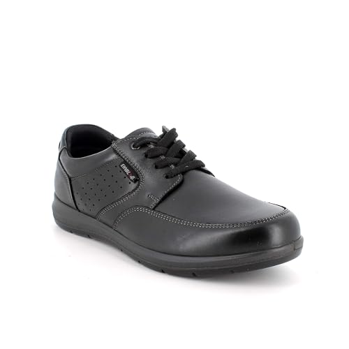 Bottes en cuir homme noir ENVAL SOFT 1218100 | Bottines d'hiver confortables