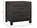 Soho Baby Manchester Premium Soft Closing 2-Drawer Nightstand, Smooth Black Iron