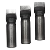 TOYANDONA 3個 洗头瓶 目盛り付き ヘアオイル用アプリケーター 根元塗用ボトル ヘアカラー 染毛剤対応 美容室 理容店 自宅用