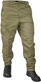 normani Freizeithose/BDU/US Ranger Hose mit seitlich verstellbaren Taillenweite Farbe Oliv Größe L