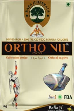 TRILOK Ortho nil Powder Ayurvedic Baba ji Herbals Ortho nil Powder for Leg Muscle Joint Pain Arthritis Relief (pake of 60)