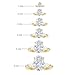 Houston Diamond District 1-5 Carat (ctw) Yellow Gold Radiant Cut LAB GROWN Diamond Side Stone Engagement Ring (Color E-F, Clarity VS2-SI1) Oval Shape 1 Carat Size: 6