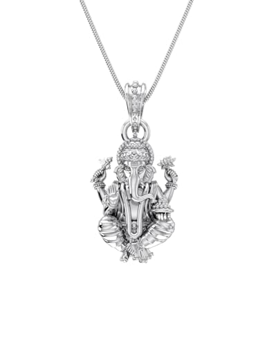 Pendentif Ganesh argent sterling 925 anti-ternissement pour peau
