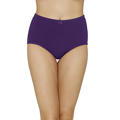 Image of Amante Solid High Rise Full Coverage Full Brief Panties (Pack of 3)