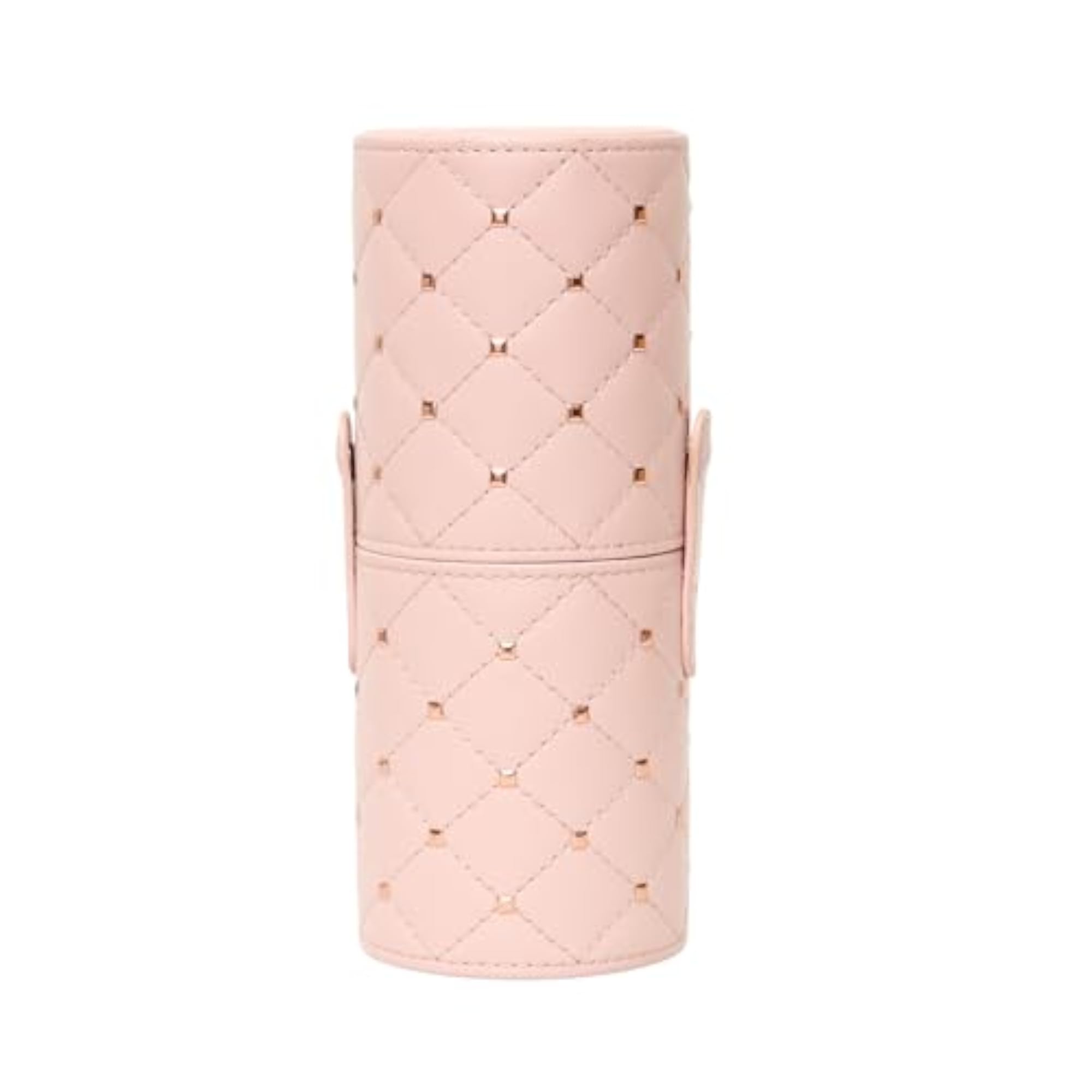 Pink Makeup Brush Cup Holder, Compact Organizer for Vanity