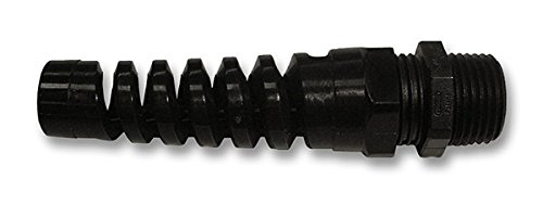 Strain Relief Flex Nut 3/8 Npt Cable Dia Min =.08 Inch Max =.24 Foot-4Pack