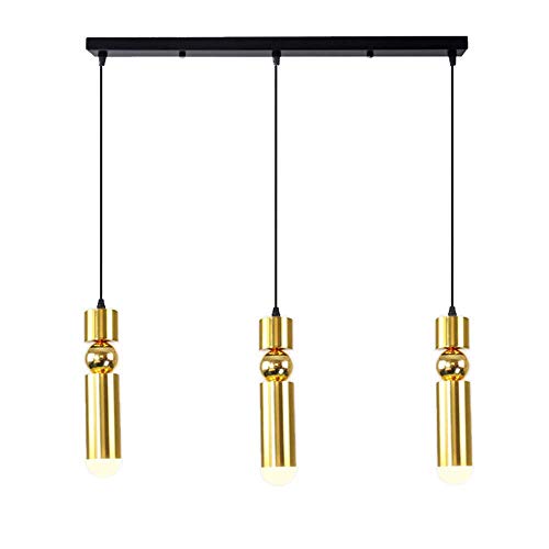 Chandelier LED cylindre moderne suspension 3 lumières haut de gamme