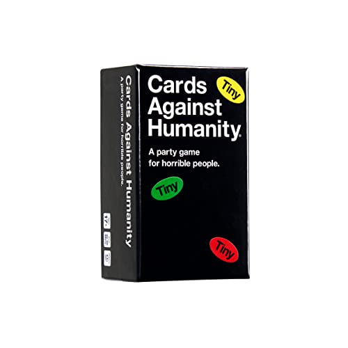 Cards Against Humanity: Tiny Edition • Miniature Main Game with 600 Ridiculously Tiny Cards, Gold, 2.6" x 4.4" x 1.8" - Image 3