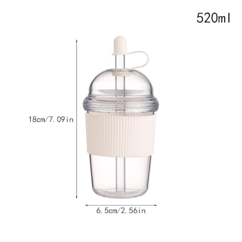 Botella de agua hermética alimentaria tipo vaso reutilizable para té y leche 6