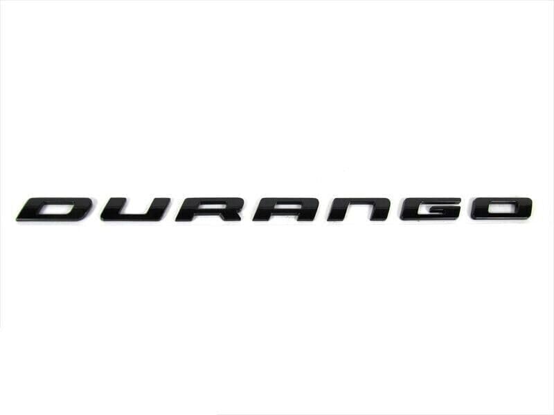 Image of 1Pc 14-21 Durango Emblem 3D Badge Liftgate Rear Nameplate Letter 55079299AC Replacement for Durango (Gloss Black)