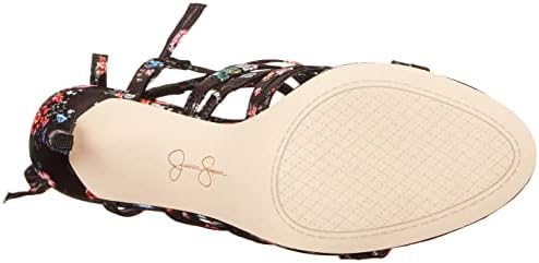 Jessica Simpson Women's Jexilla High Heel Sandal Heeled, Black Multi, 8.5 | Image 3