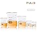 ULAB Scientific Glass Beaker Set with Magnetic Stir Bar Offered, 5 Sizes 50ml 100ml 250ml 500ml 1000ml, 3.3 Boro Griffin Low Form with Printed Graduation, UBG1002