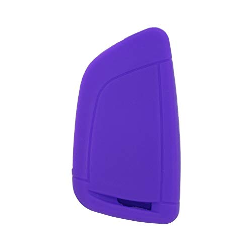 BROVACS Silicone Cover Protector Case Holder Skin Jacket Compatible with BMW X5 X6 4 Button Smart Remote Key Fob CV4908 Deep Purple - Image 2