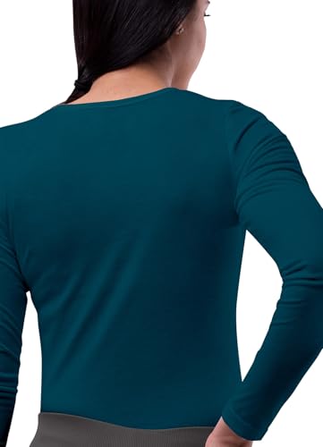 Image of Sivvan Scrubs for Women - Long Sleeve Comfort Underscrub Tee 3-Pack